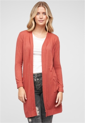 Pulover cardigan Longform Viskose mit 2 seitl. Taschen