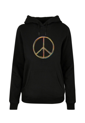 Hanorac gluga Peace_Multicolor with Basic dama Mister Tee