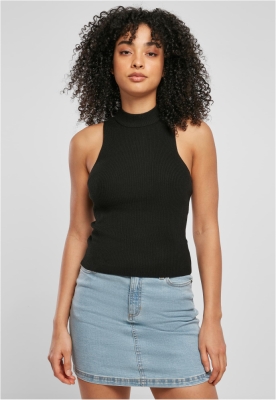 Top Helanca Short Rib Knit dama Urban Classics