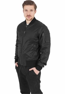 Geaca Basic Bomber piele Imitation Sleeve Urban Classics