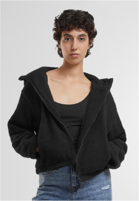 Geaca Short Hooded Sherpa dama Urban Classics