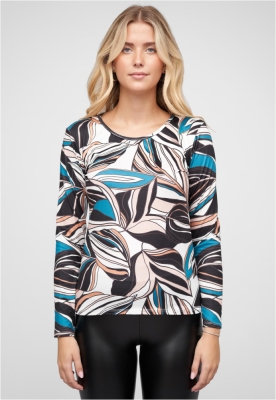 Top Langarm mit Bltter Print Cloud5ive