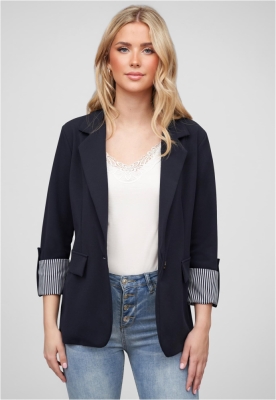 Blazer mit Turn-Up rmel und Streifendetails Cloud5ive