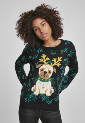 Pug Christmas Sweater dama Urban Classics