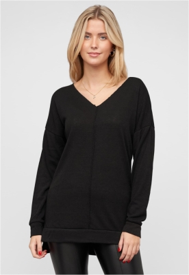 Oversized Sweater V-Neck Pullover Cloud5ive