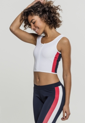 Top Side Stripe scurt Zip dama Urban Classics