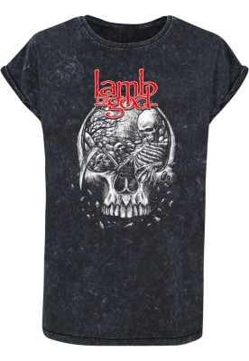 Camasa urban Lamb Of God - Tombskull Acid Washed T- dama Merchcode