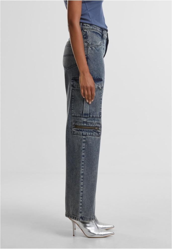 Pantaloni Loose Utility Denim dama Urban Classics