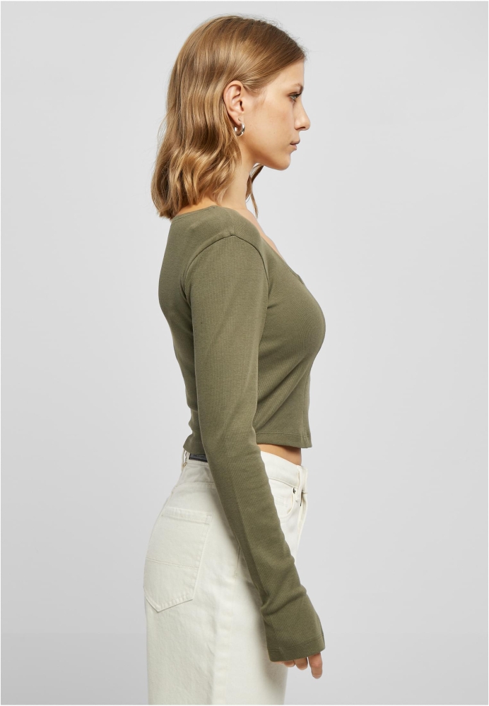 Short Rib Corsage Longsleeve dama Urban Classics