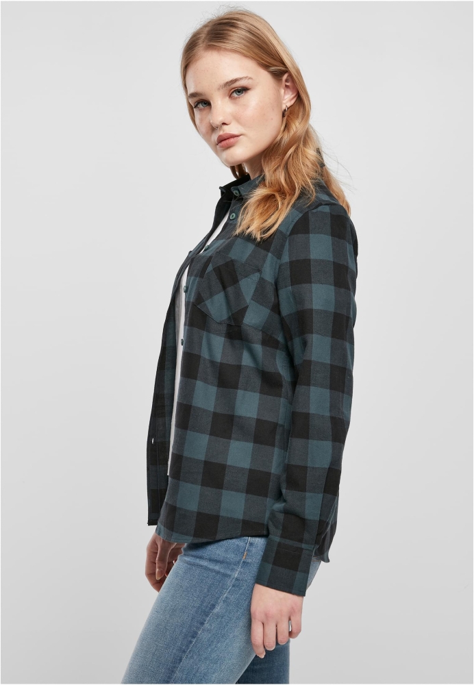 Camasa urban Turnup Checked Flanell dama Urban Classics