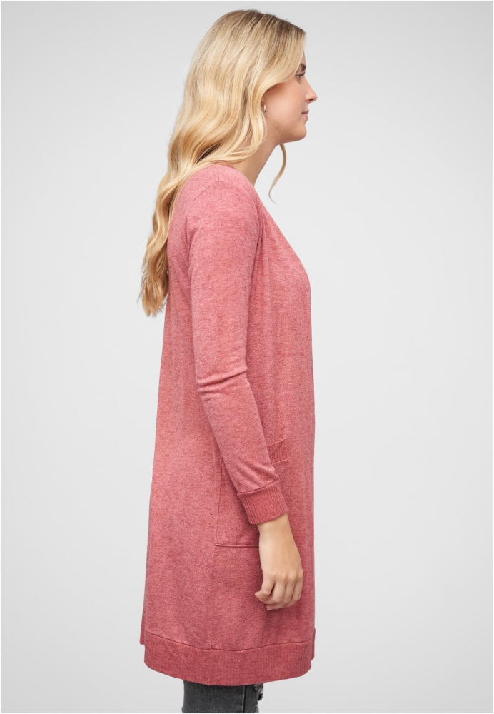 Pulover cardigan Longform Viskose mit 2 seitl. Taschen