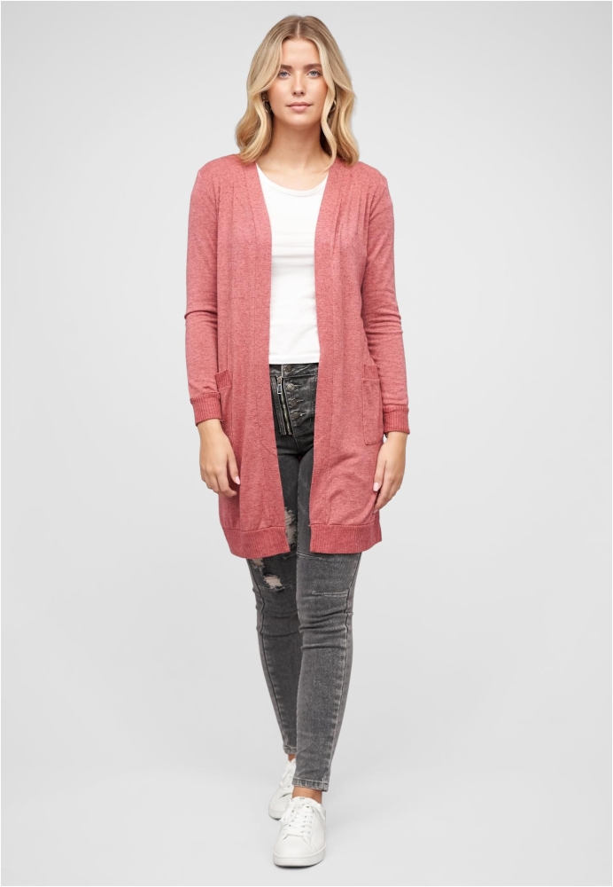 Pulover cardigan Longform Viskose mit 2 seitl. Taschen