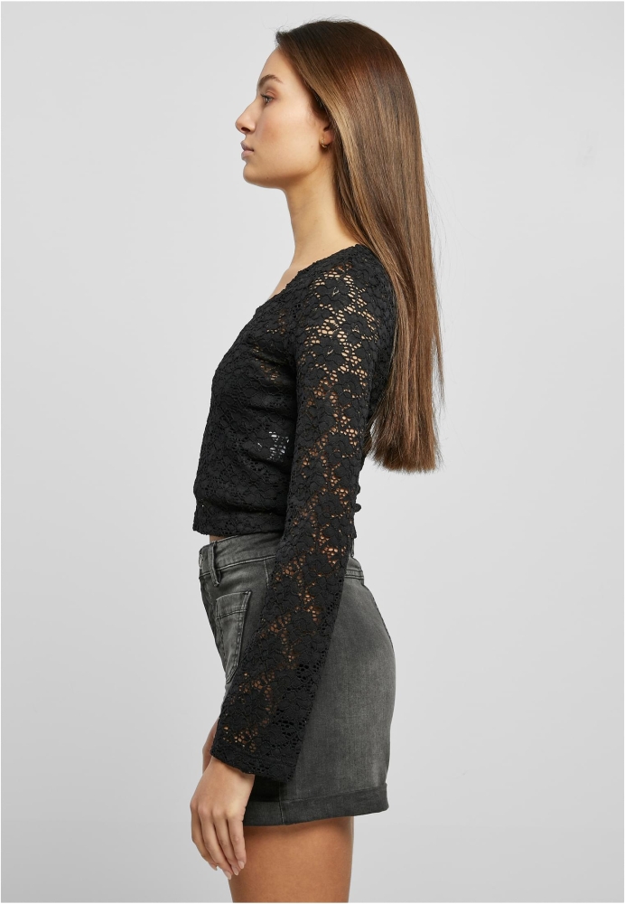 scurt Lace Longsleeve dama Urban Classics