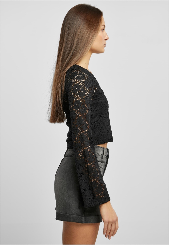 scurt Lace Longsleeve dama Urban Classics