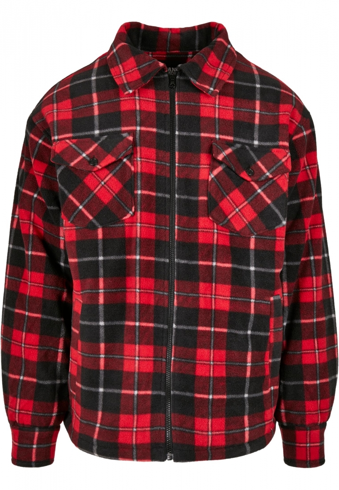 Camasa urban Geaca Plaid Teddy Lined Urban Classics