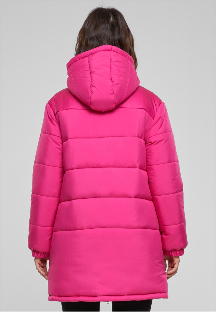 Hooded Mixed Puffer Coat dama Urban Classics