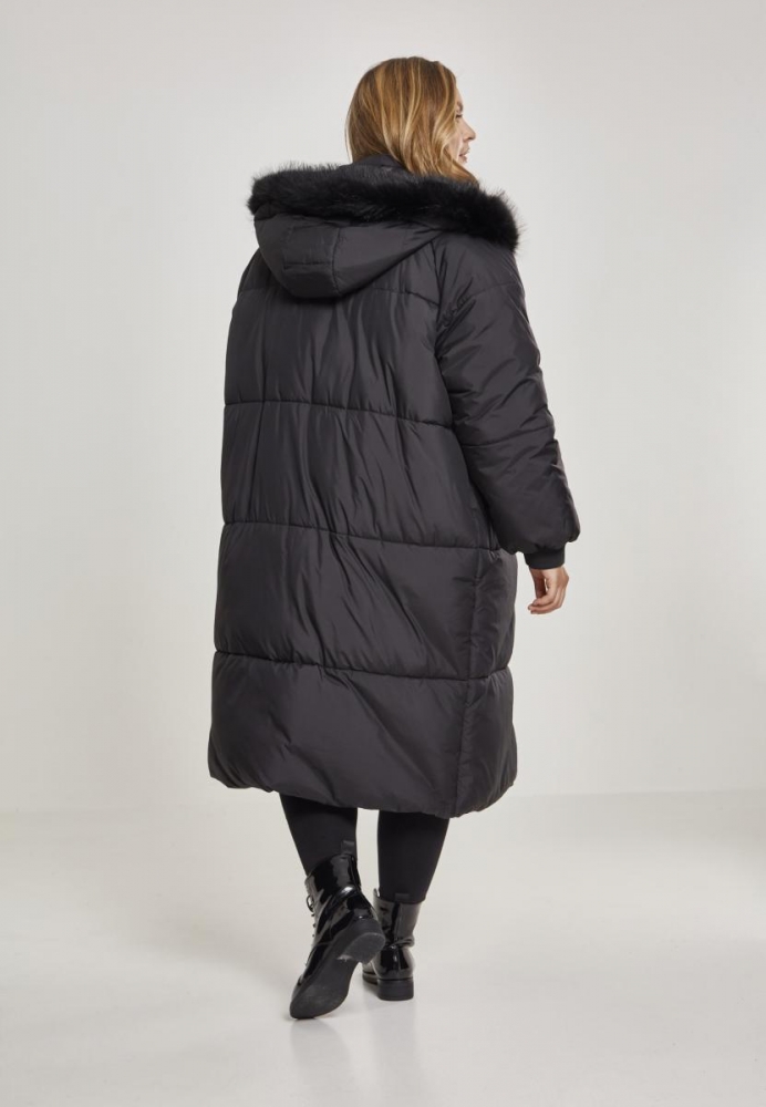 Oversize Faux Fur Puffer Coat dama Urban Classics