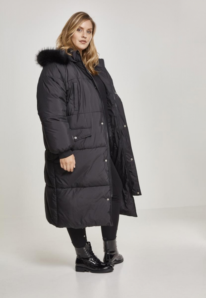 Oversize Faux Fur Puffer Coat dama Urban Classics