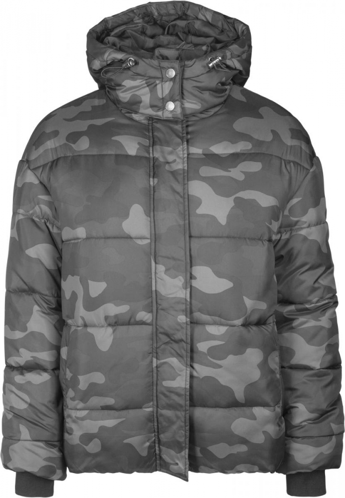 Geaca Boyfriend Camo Puffer dama Urban Classics