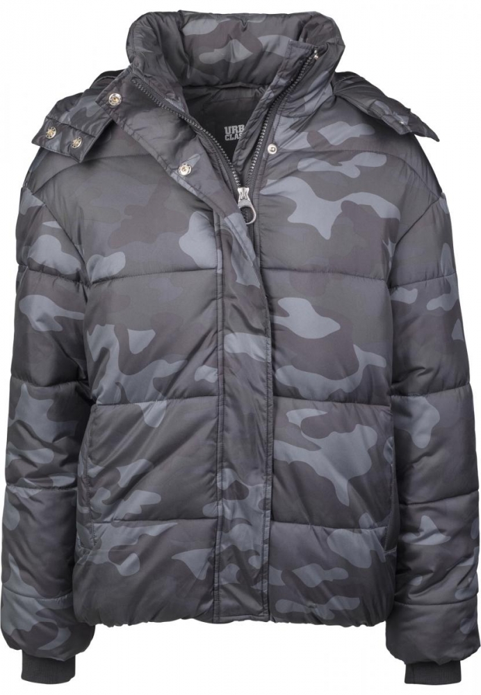 Geaca Boyfriend Camo Puffer dama Urban Classics