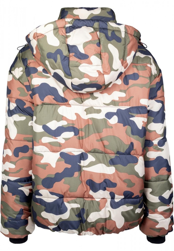 Geaca Boyfriend Camo Puffer dama Urban Classics