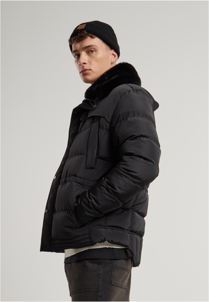 Geaca Puffer With Detachable Fur Collar Urban Classics