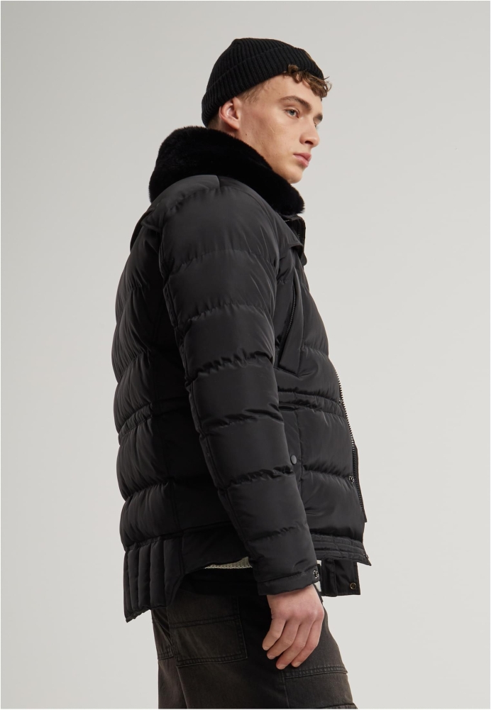 Geaca Puffer With Detachable Fur Collar Urban Classics