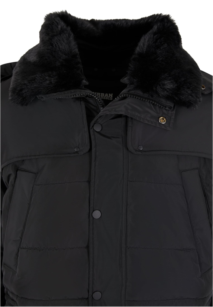 Geaca Puffer With Detachable Fur Collar Urban Classics