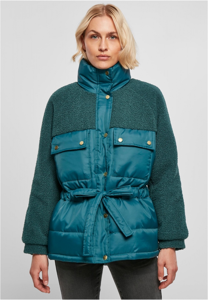 Geaca Sherpa Mix Puffer dama Urban Classics