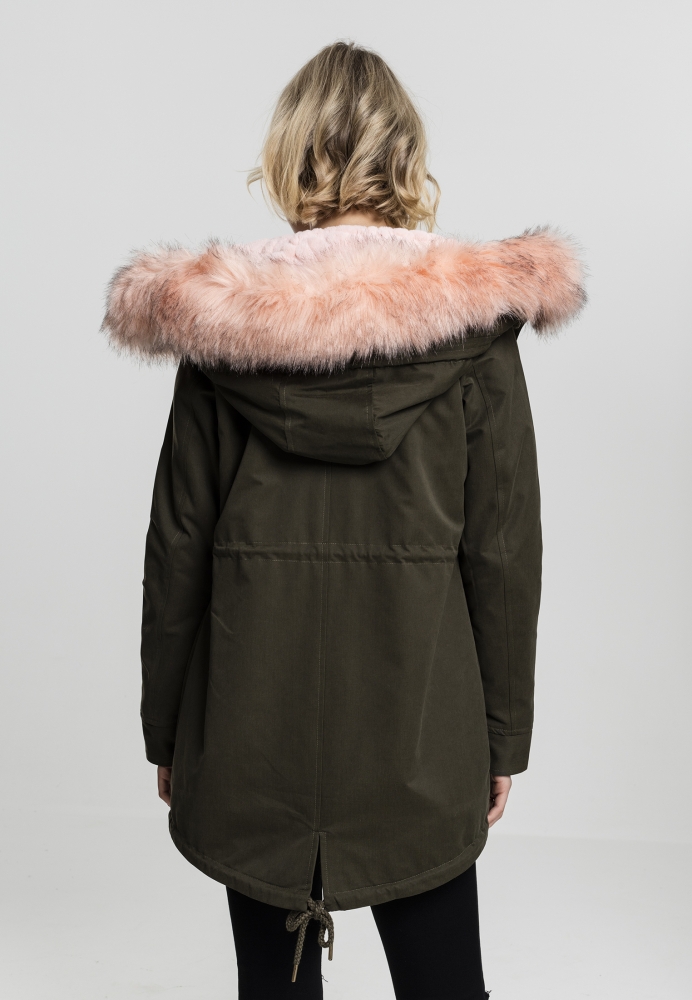 Parka Peached Teddy Lined dama Urban Classics