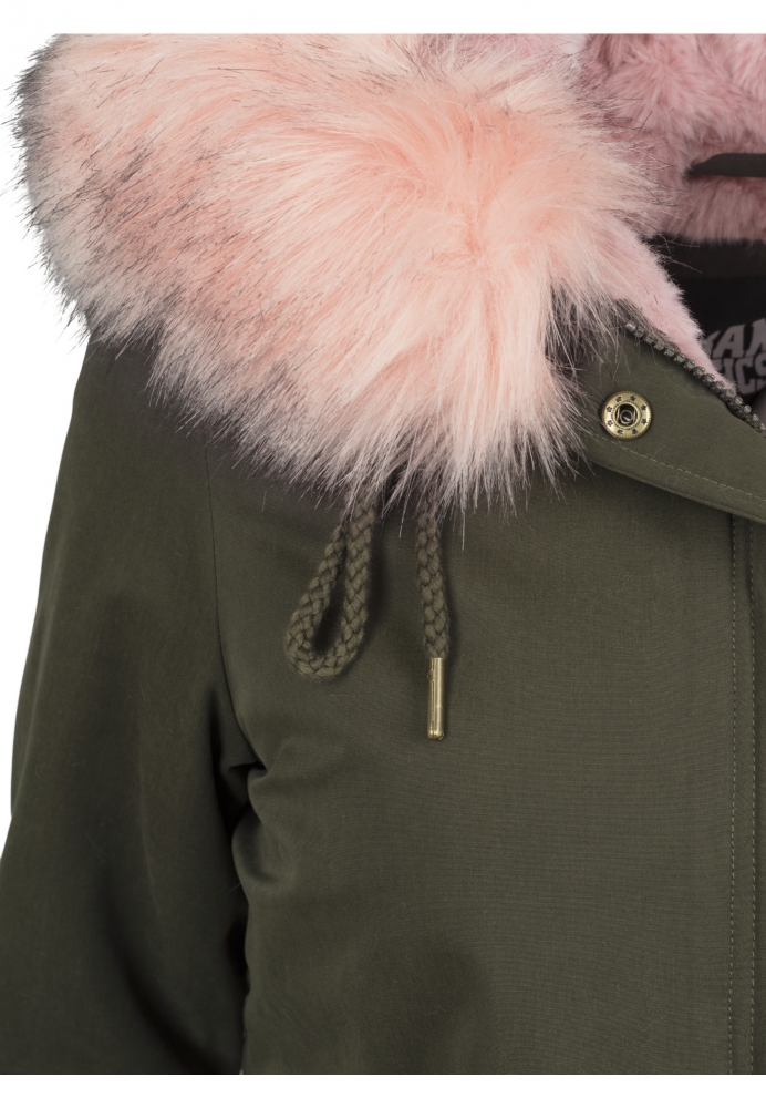 Parka Peached Teddy Lined dama Urban Classics