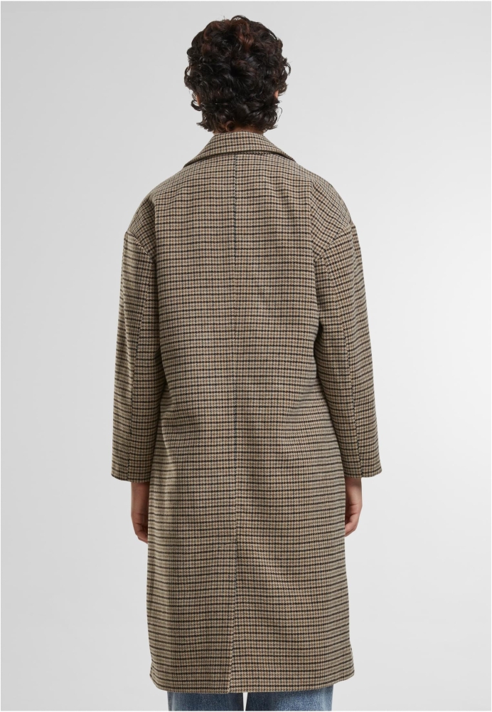 Oversized Plaid Coat dama Urban Classics