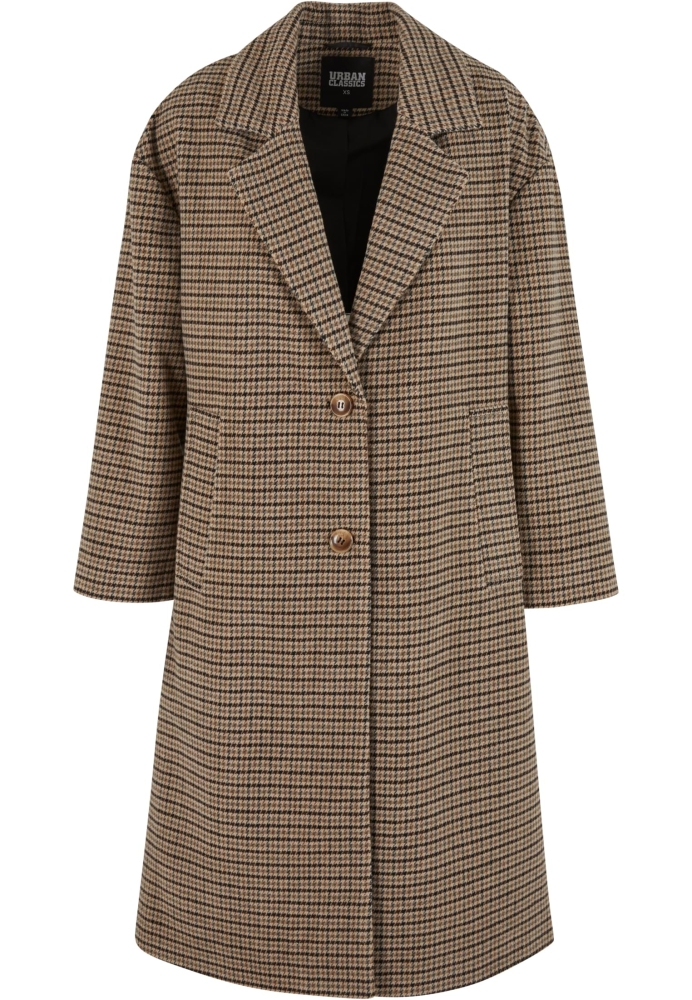 Oversized Plaid Coat dama Urban Classics