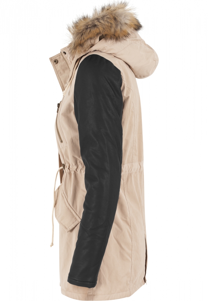 Parka piele Imitation Sleeve dama Urban Classics