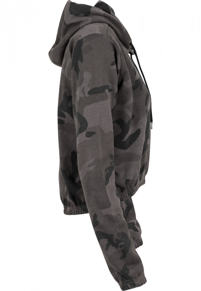 Hanorac gluga Camo scurt dama Urban Classics