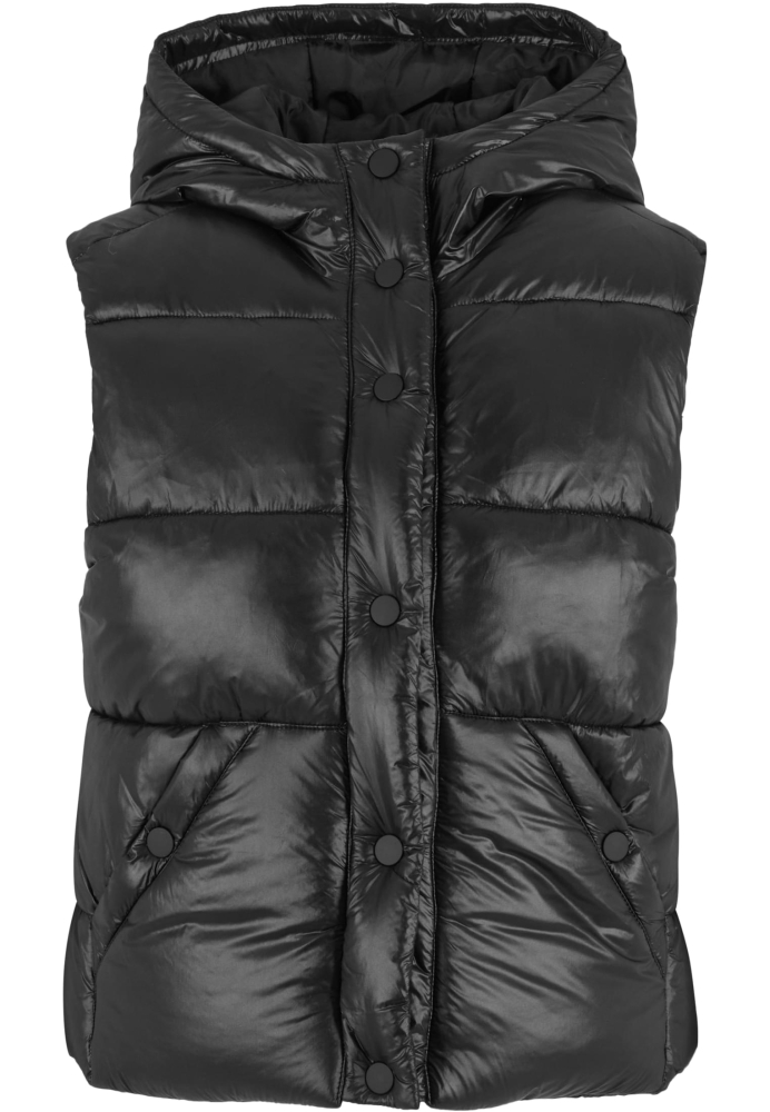 Vesta casual Recycled Shiny Puffer with Hood dama Urban Classics