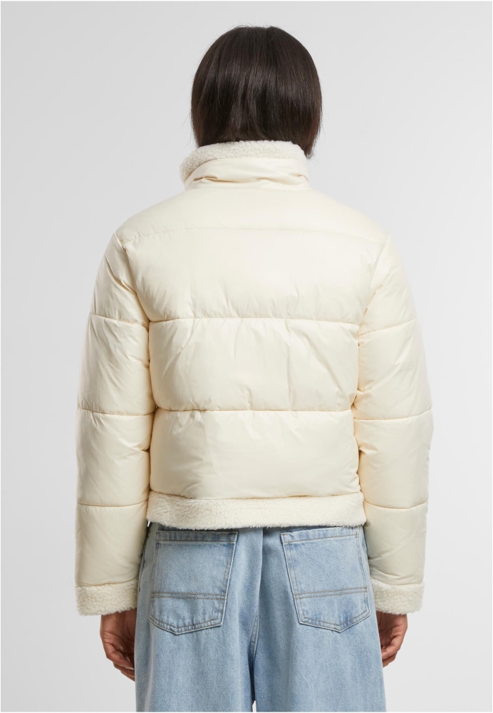 Geaca Recycled Shiny Puffer Sherpa dama Urban Classics