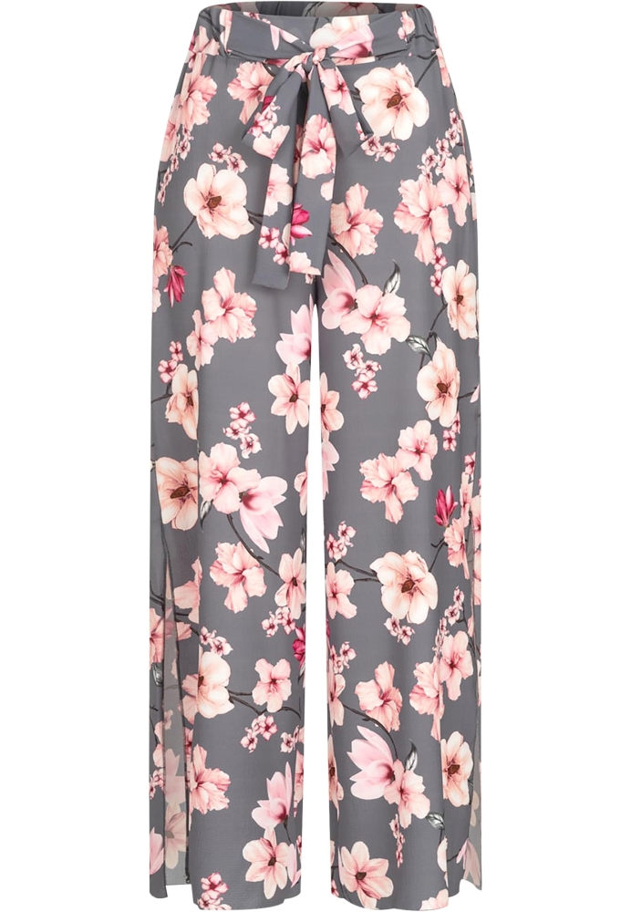 High-Waist Sommerhose mit Blumen Print Cloud5ive