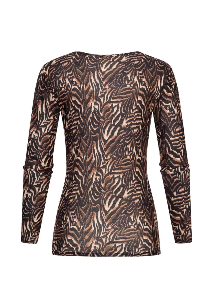 Camasa urban Langarm Longsleeve mit Animal Print