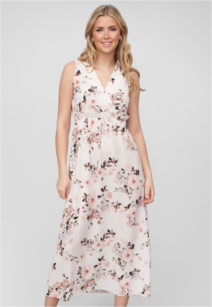 Maxi Kleid in Wickeloptik mit Blumen All Over Print Cloud5ive