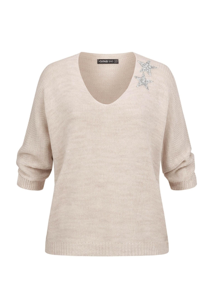 Sweater mit Fledermausrmeln und 2 Sternen Cloud5ive