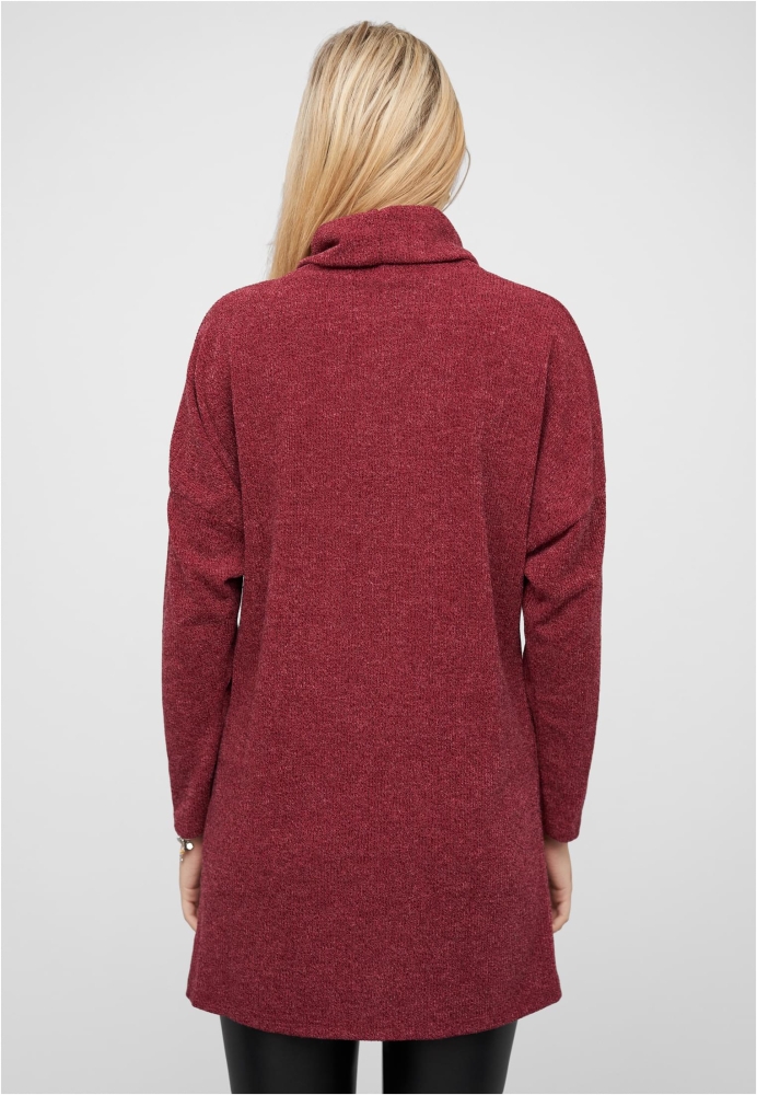 Longform Sweater Pullover mit Rollkragen Cloud5ive