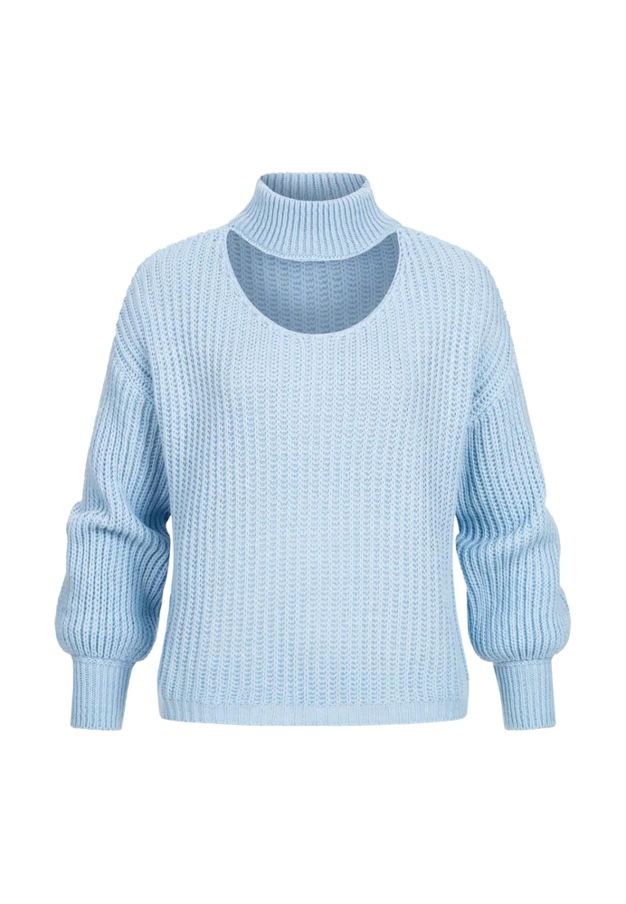 Pullover mit Stehrollkragen und V-Ausschnitt Cloud5ive