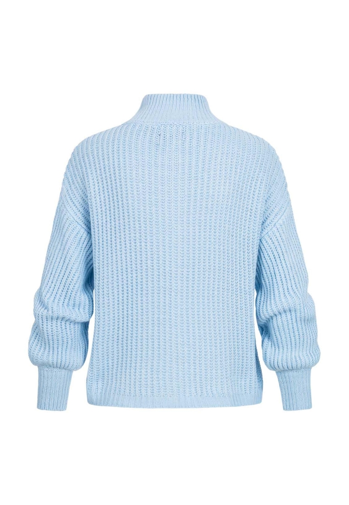 Pullover mit Stehrollkragen und V-Ausschnitt Cloud5ive