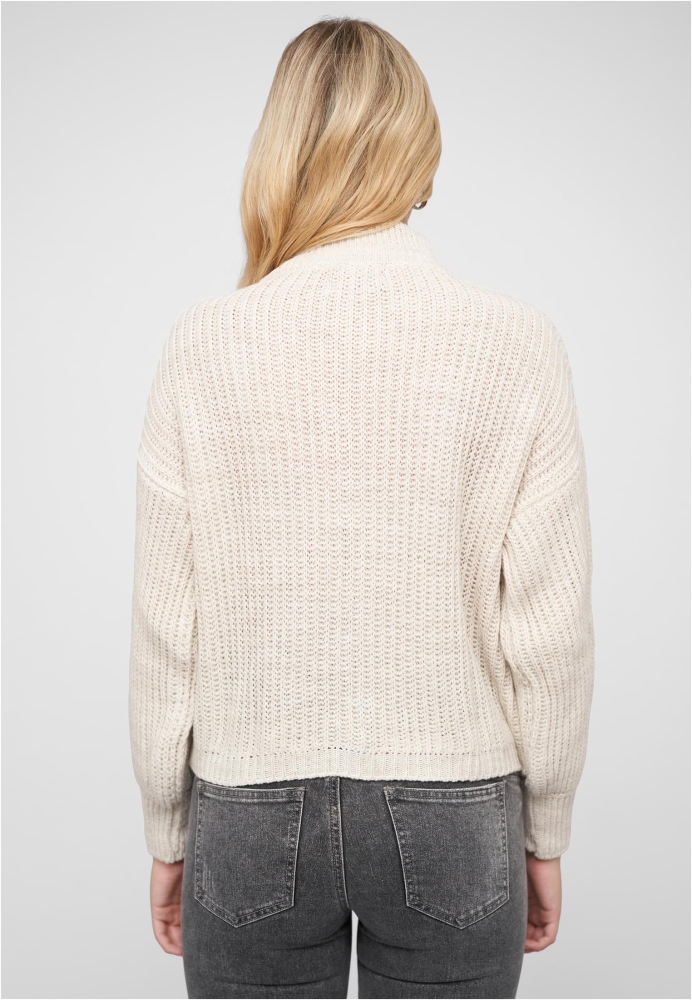 Pullover mit Stehrollkragen und V-Ausschnitt Cloud5ive