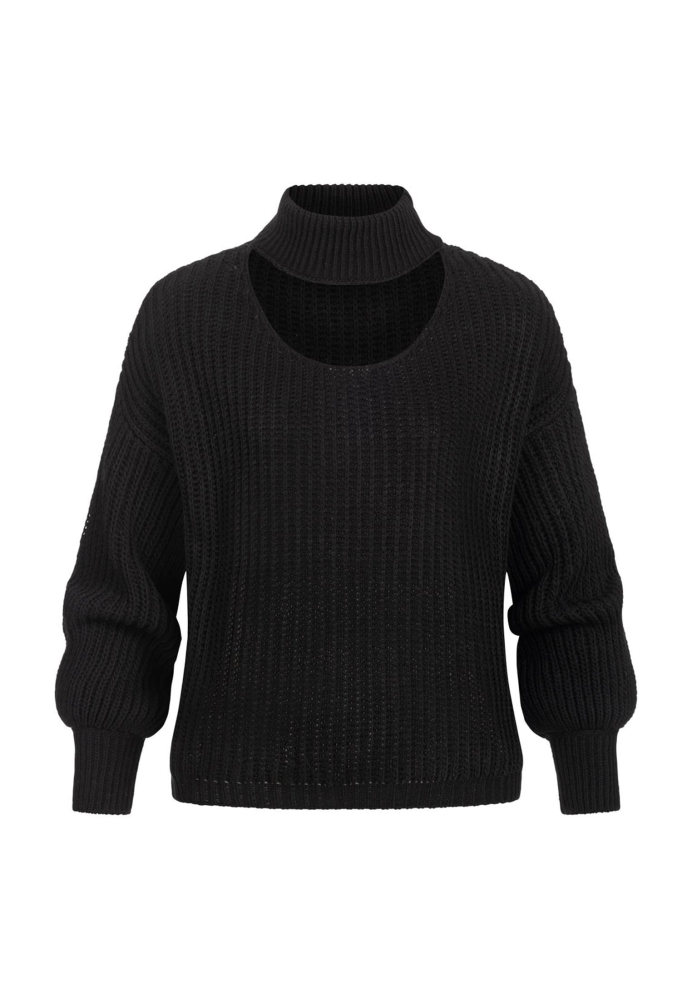 Pullover mit Stehrollkragen und V-Ausschnitt Cloud5ive