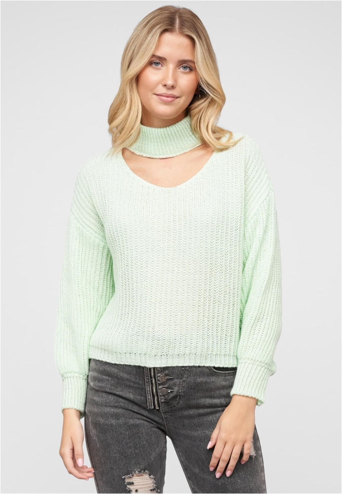 Pullover mit Stehrollkragen und V-Ausschnitt Cloud5ive