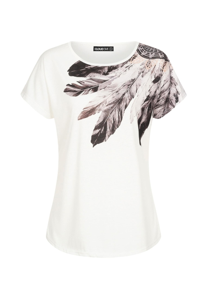 Camasa urban Cloud5ive Damen Viskose T- mit Traumfnger Print