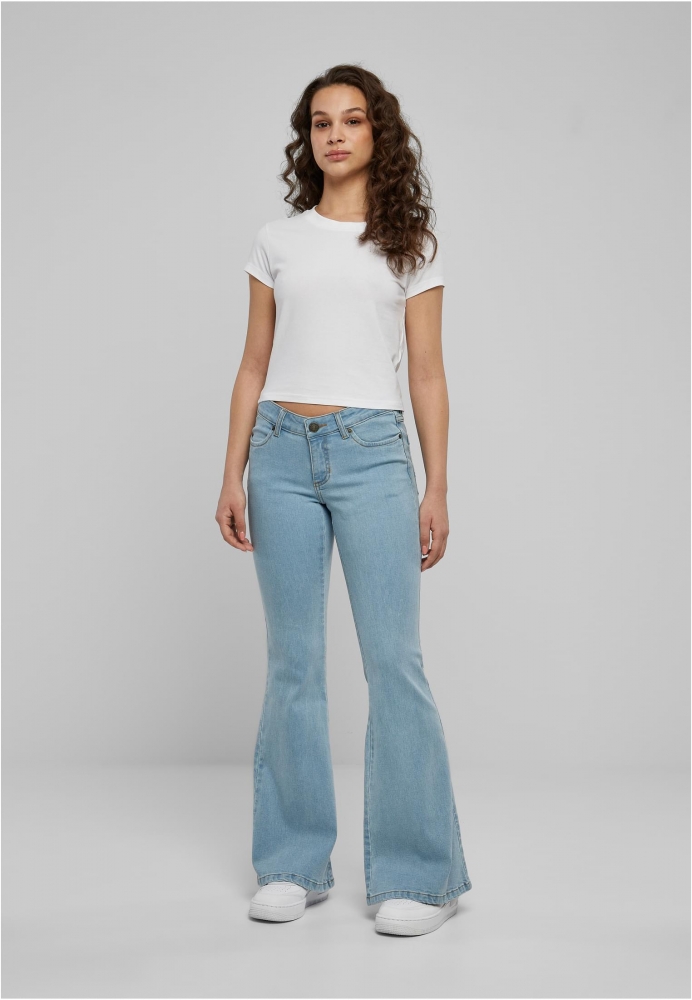 Organic Low Waist Flared Denim dama Urban Classics