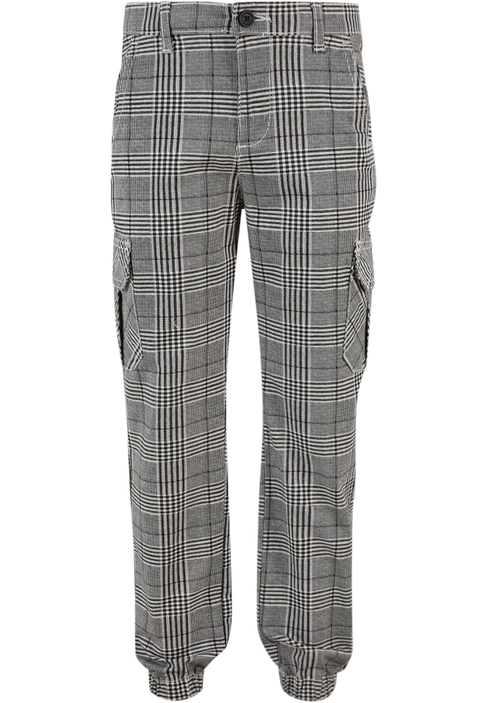 Pantaloni Boys AOP Glencheck Cargo Jog Urban Classics